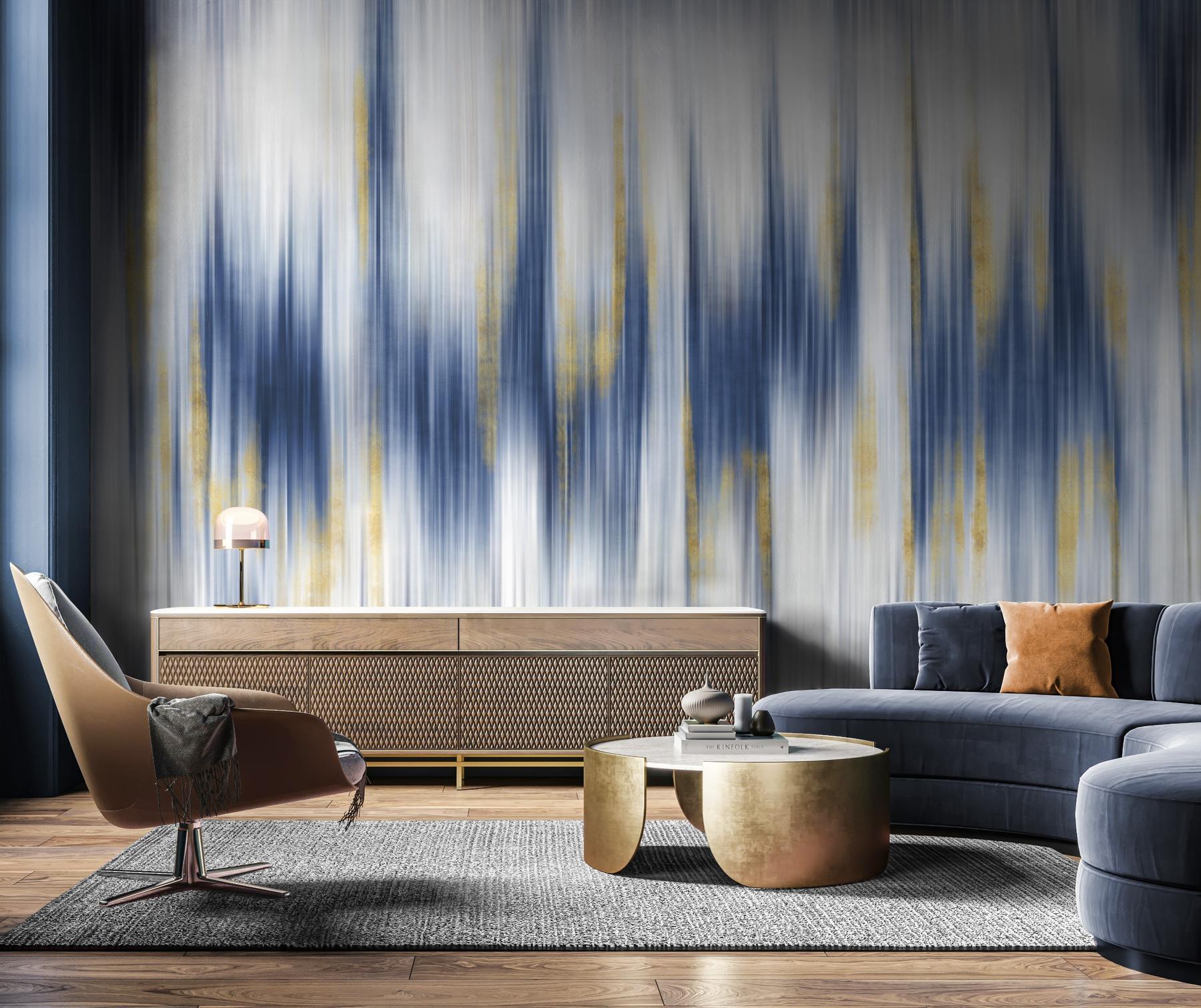 Modern Abstract Color Wash Wallpaper Mural