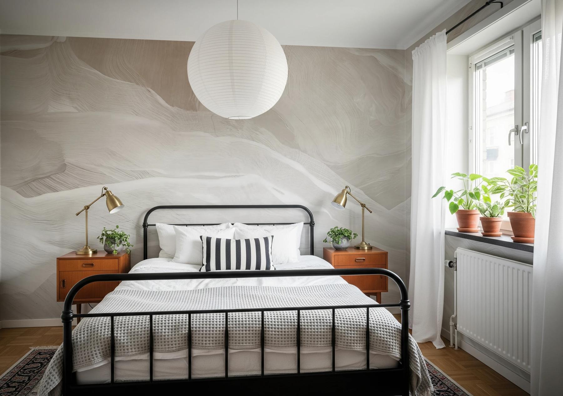 Modern Abstract Wave Wallpaper Mural