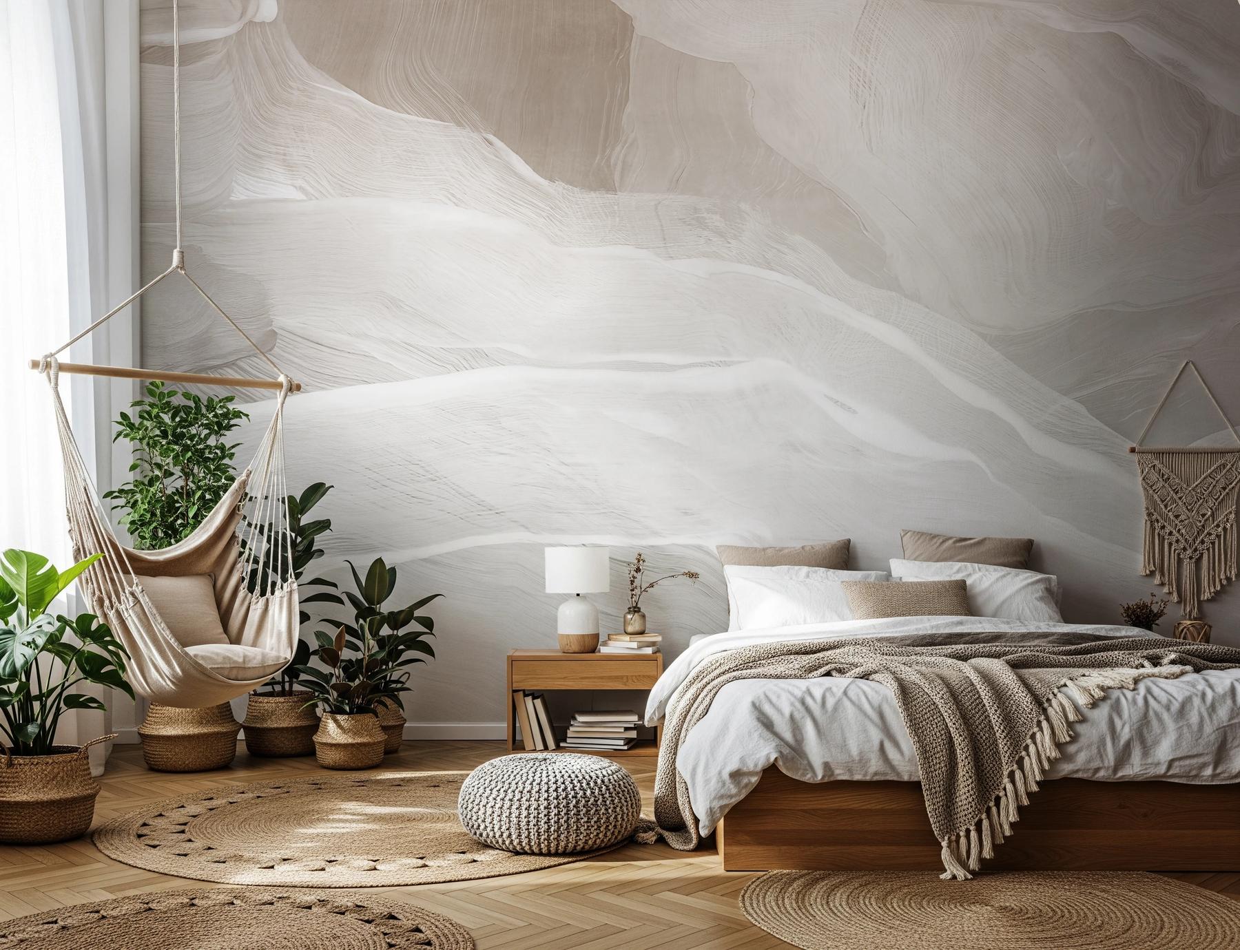 Modern Abstract Wave Wallpaper Mural