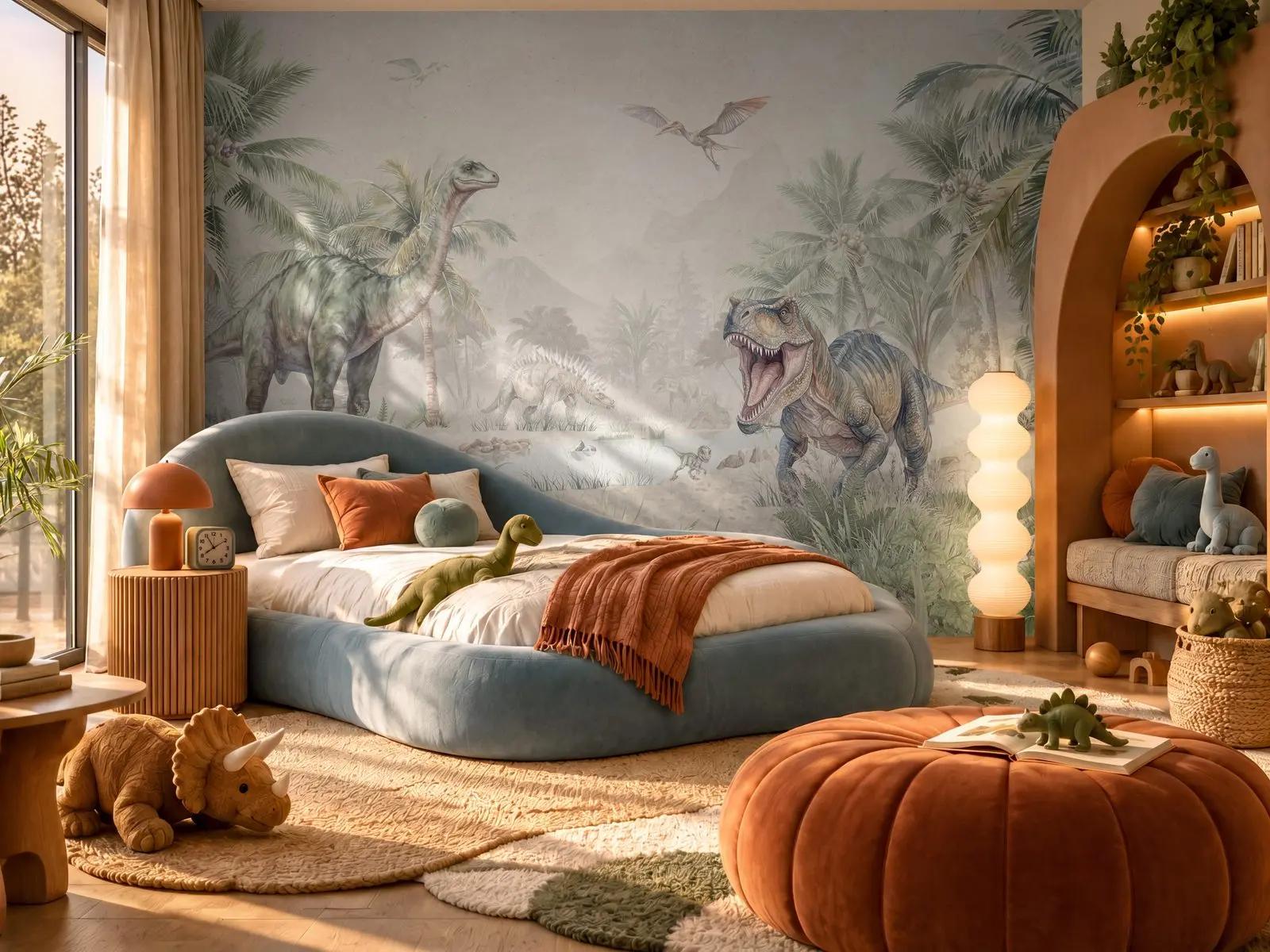 Kids Dinosaur Wallpaper Jungle Wallpaper Mural