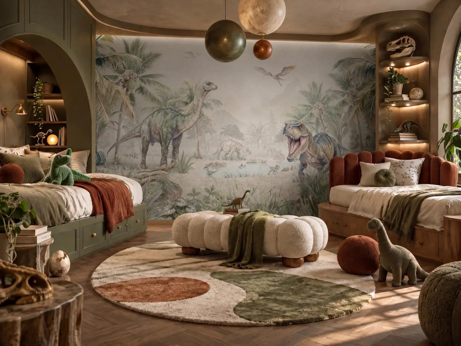 Kids Dinosaur Wallpaper Jungle Wallpaper Mural