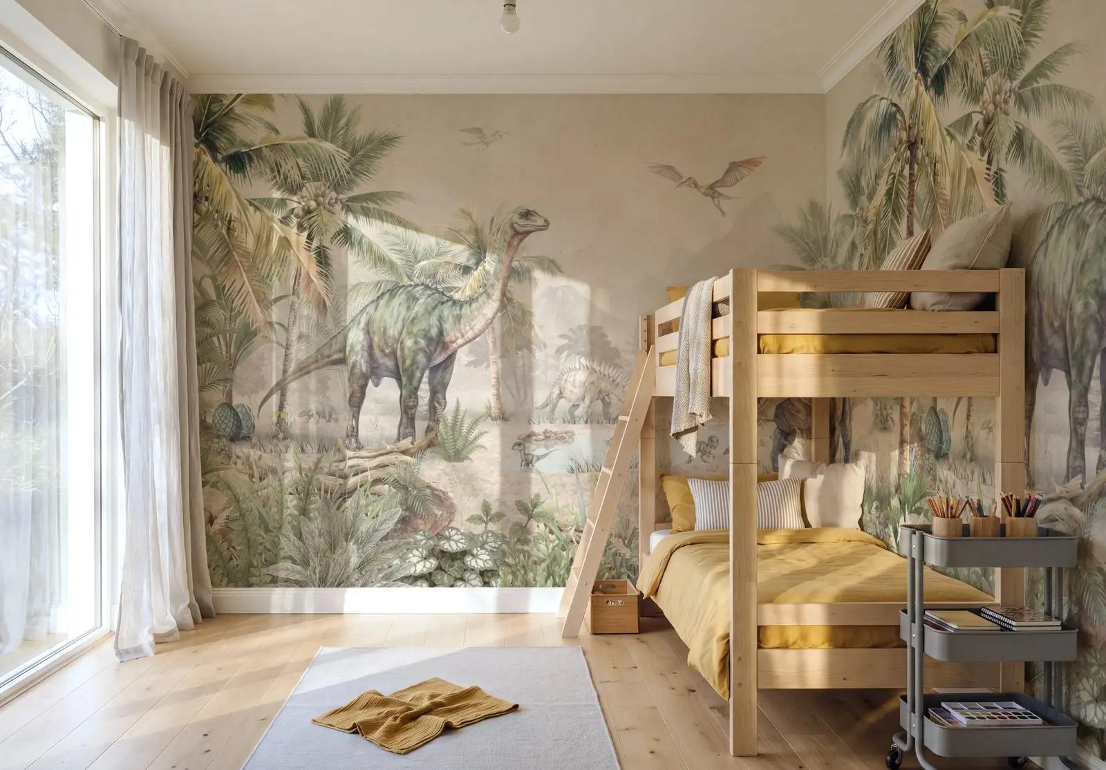 Kids Dinosaur Wallpaper Jungle Wallpaper Mural