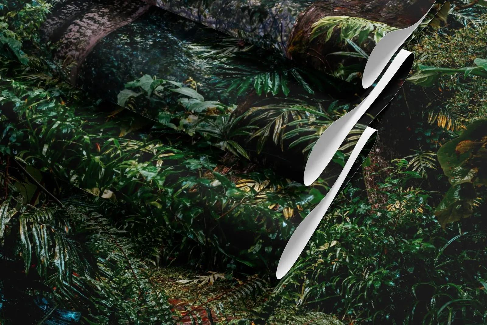 Dark Tropical Jungle Wallpaper Mural
