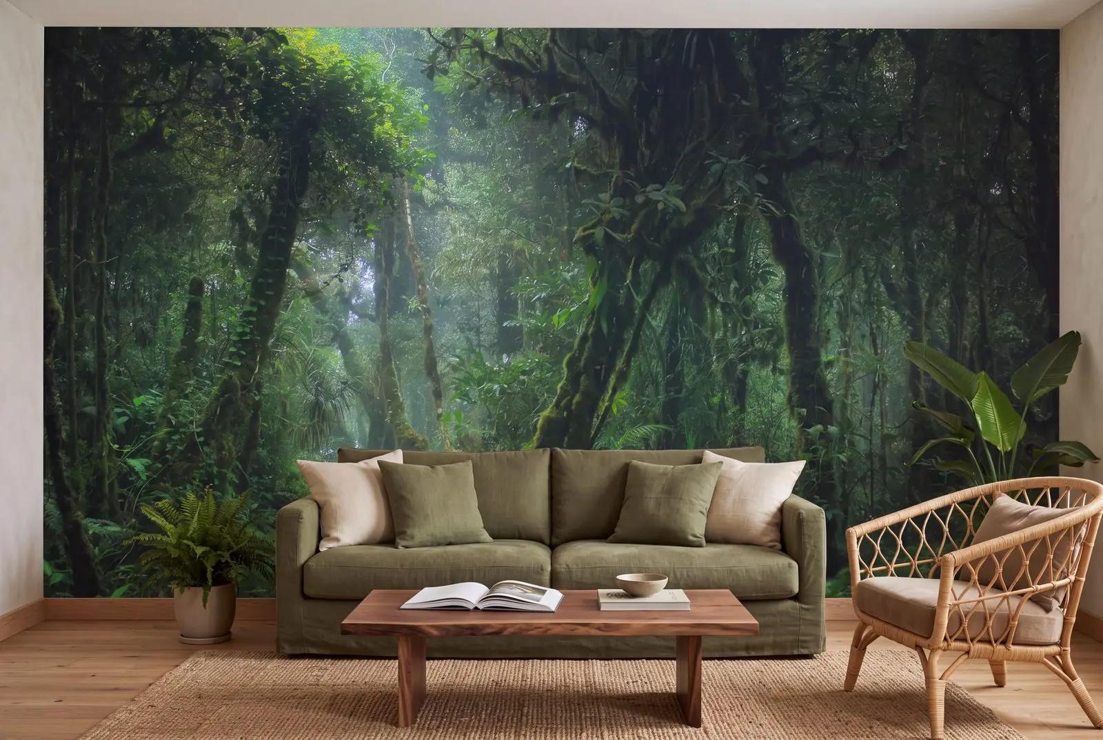 Misty Rainforest Wallpaper Mural