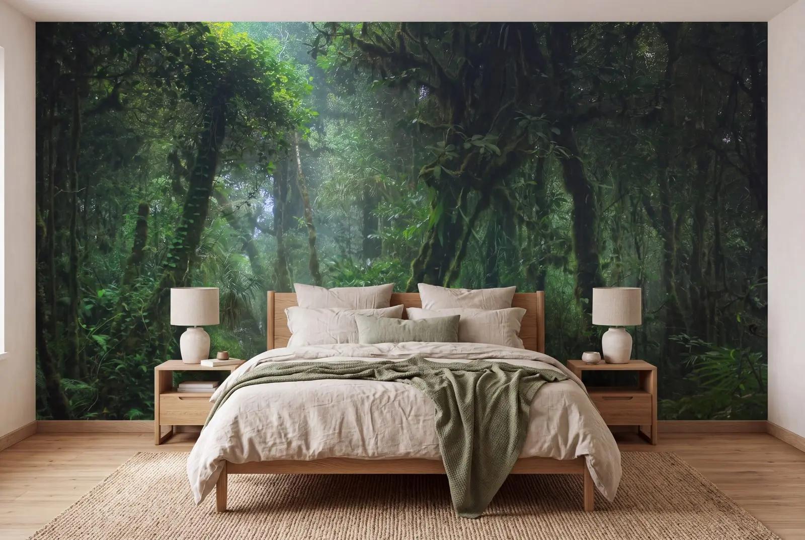 Misty Rainforest Wallpaper Mural