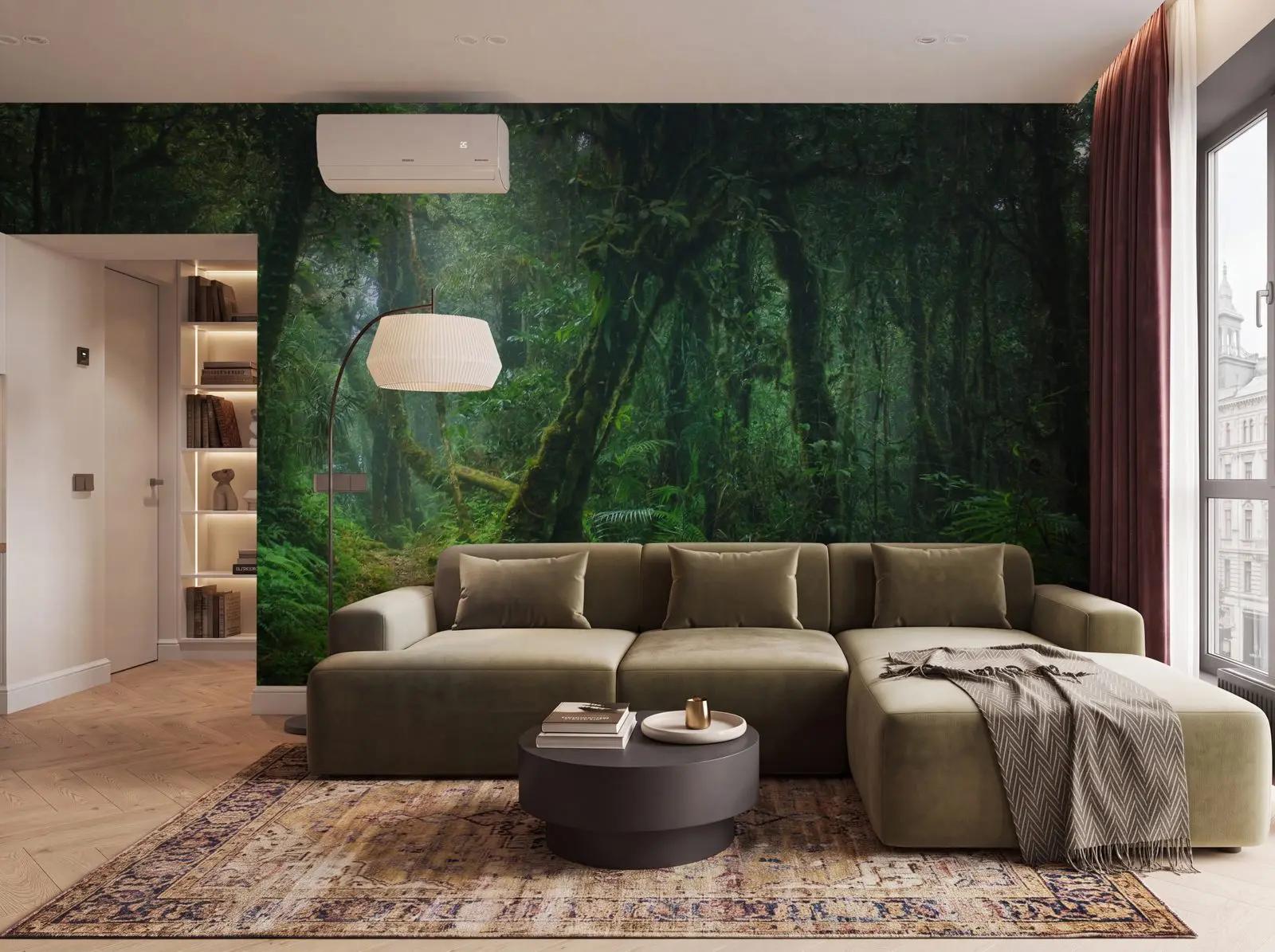 Misty Rainforest Wallpaper Mural
