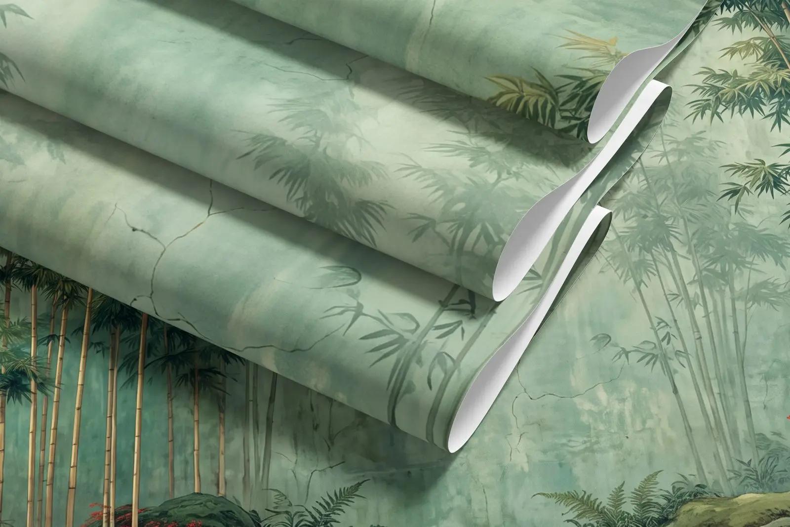 Chinoiserie Bamboo Grove Wallpaper Mural