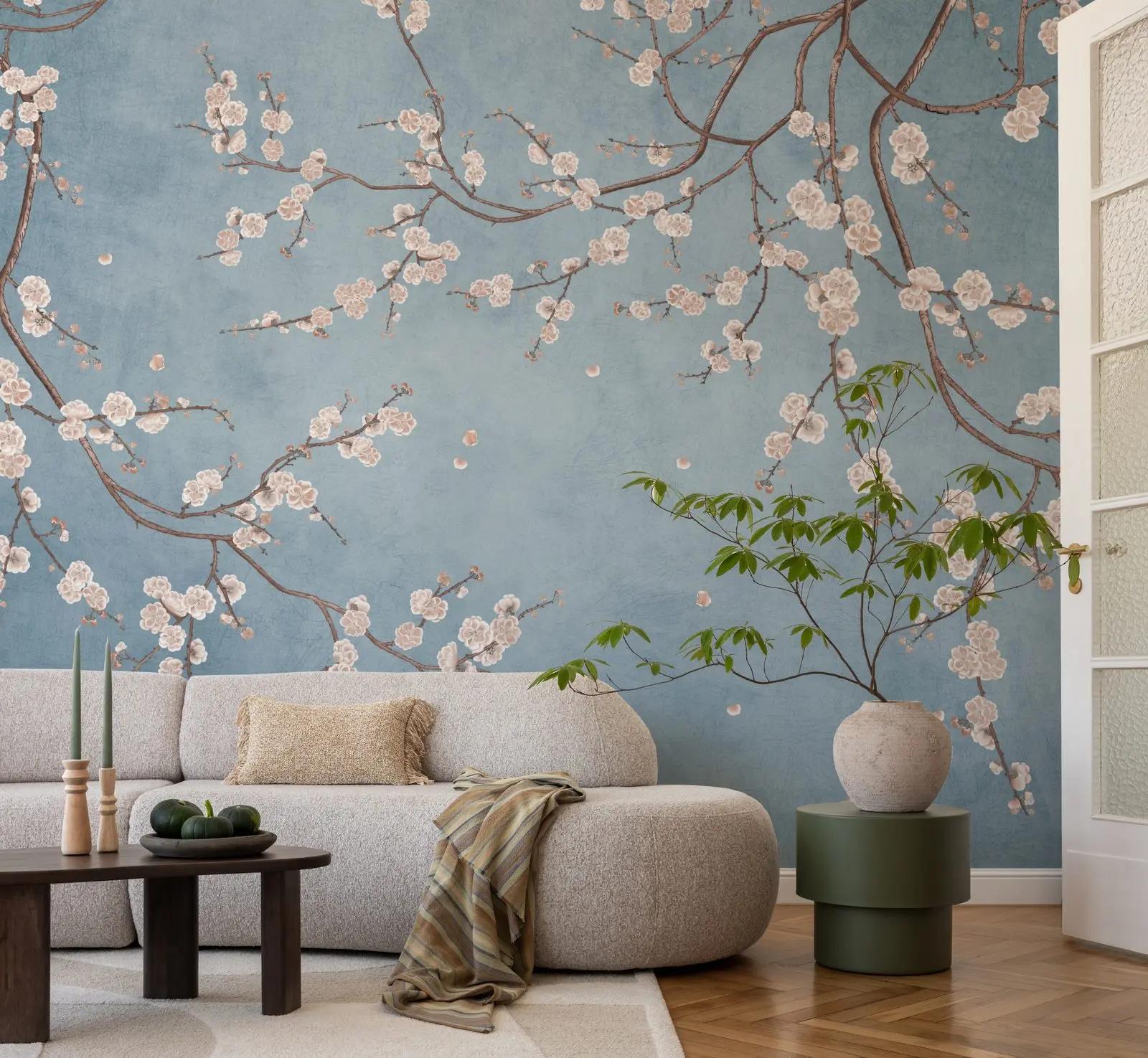 Blush Cherry Blossom Wallpaper Mural