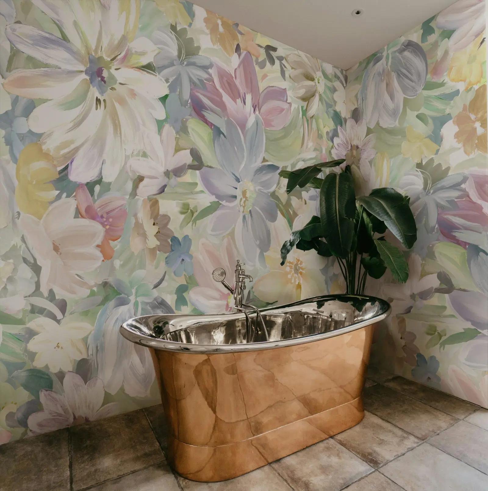 Pastel Floral Wallpaper Mural
