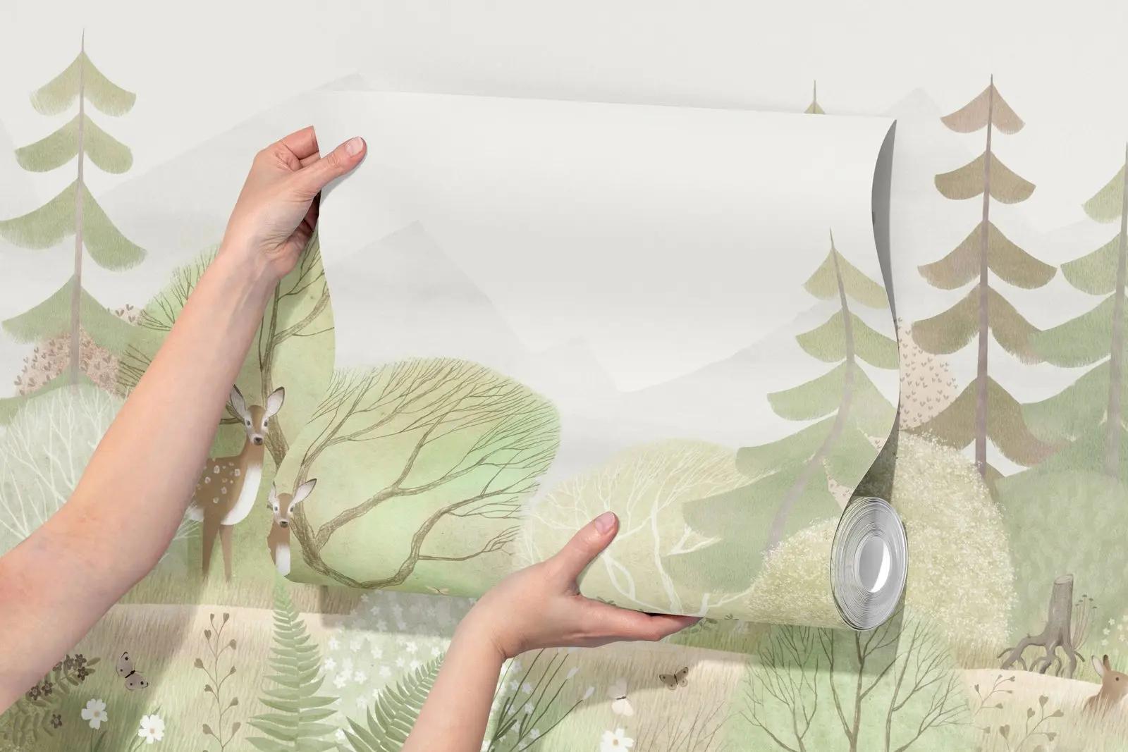 Woodland Animal Wallpaper for Nurseries