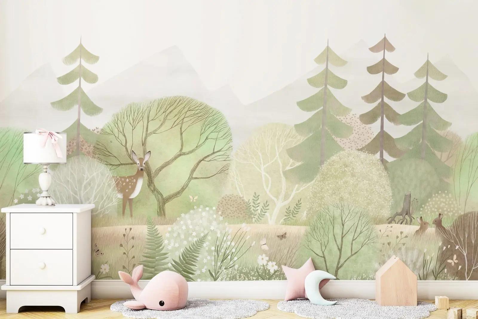 Woodland Animal Wallpaper for Nurseries