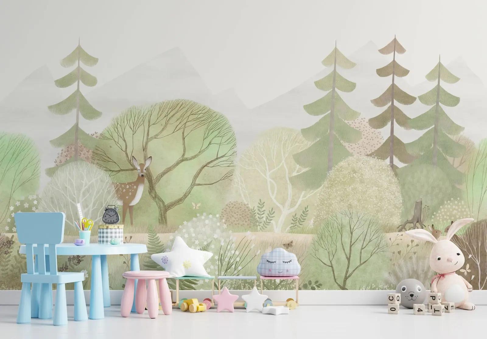 Woodland Animal Wallpaper for Nurseries