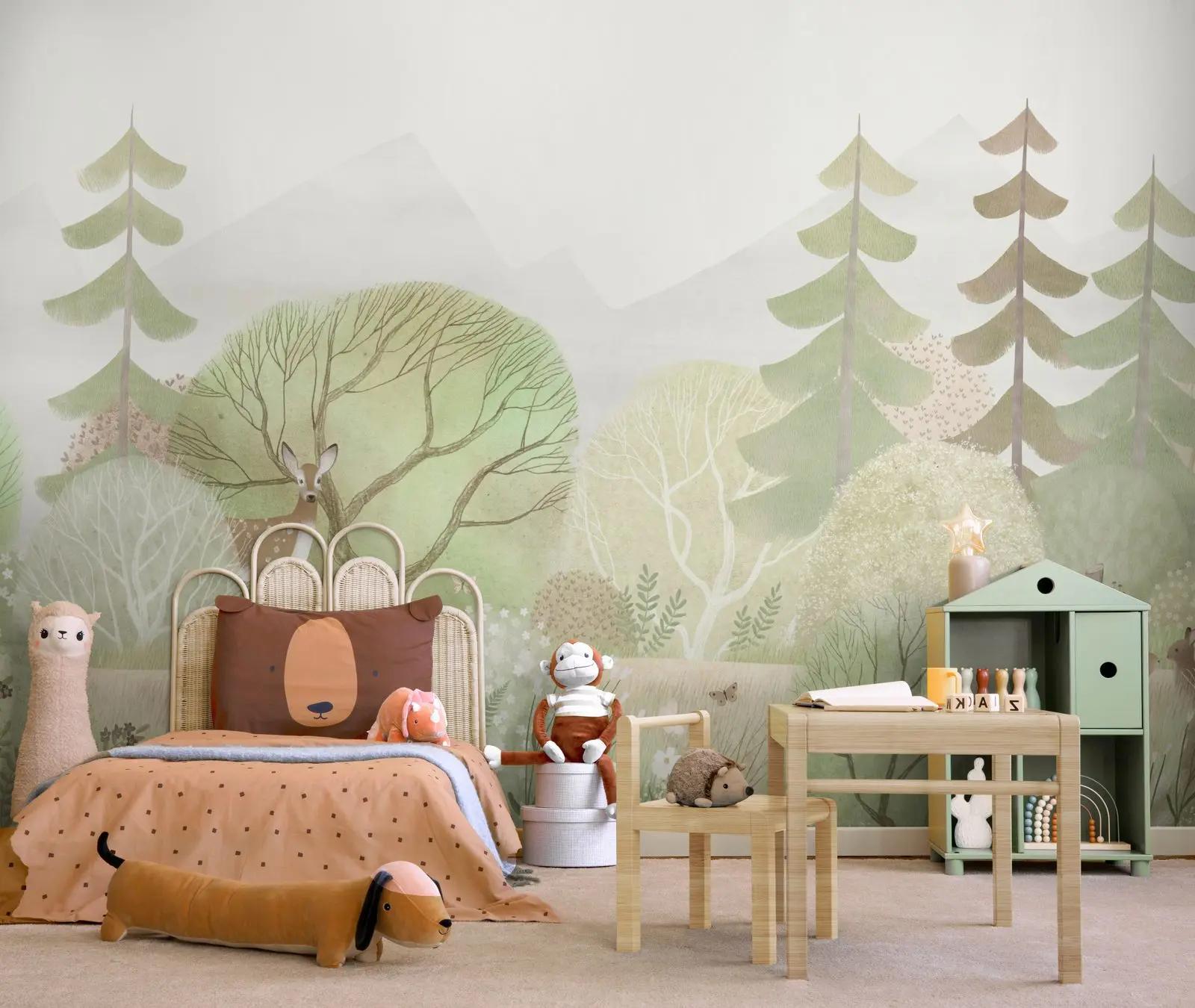 Woodland Animal Wallpaper for Nurseries