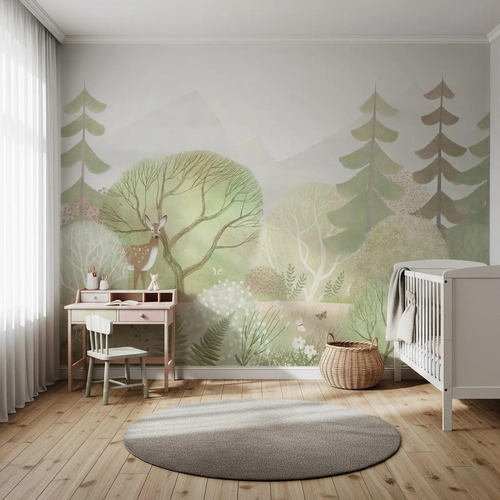 Woodland Animal Wallpaper for Nurseries