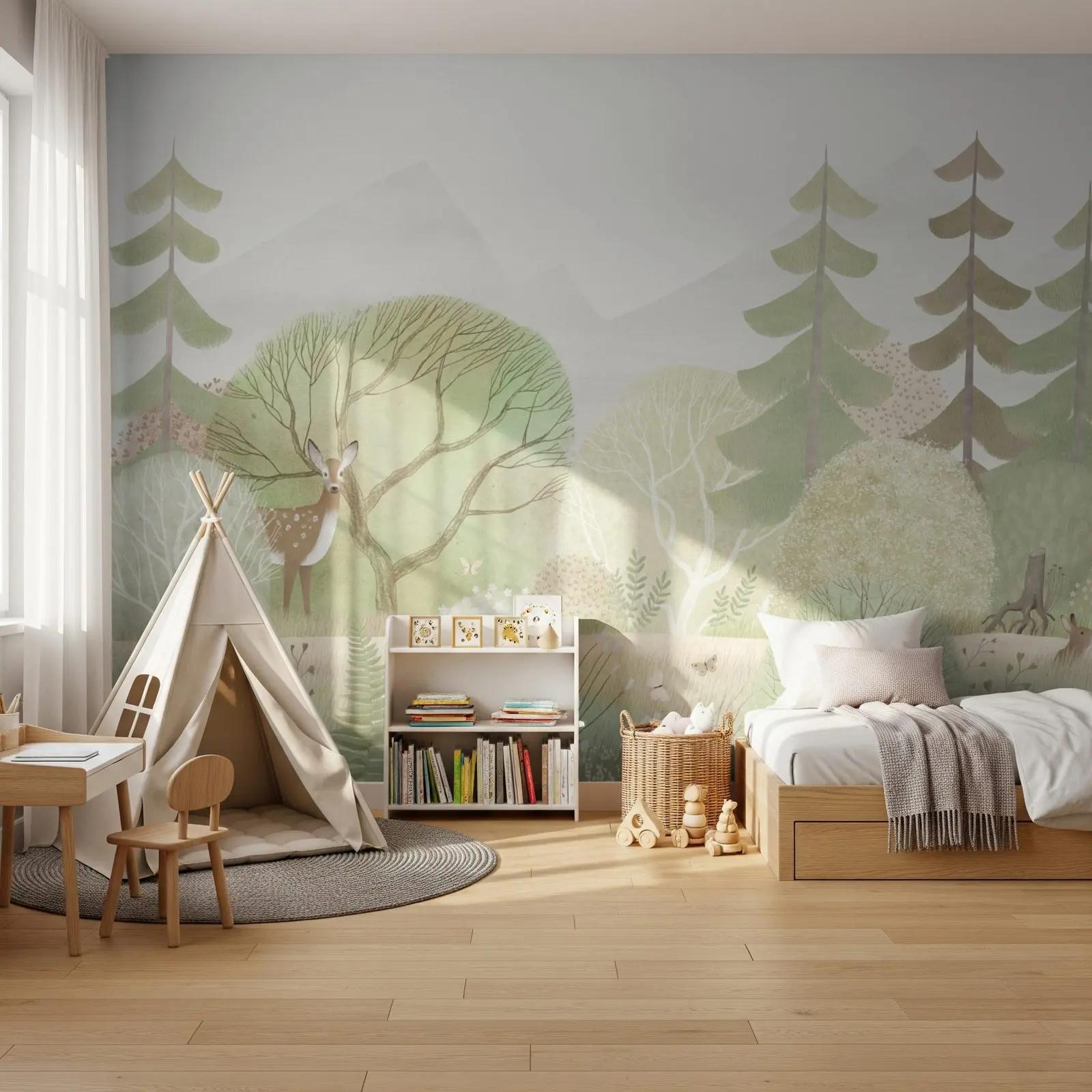 Woodland Animal Wallpaper for Nurseries