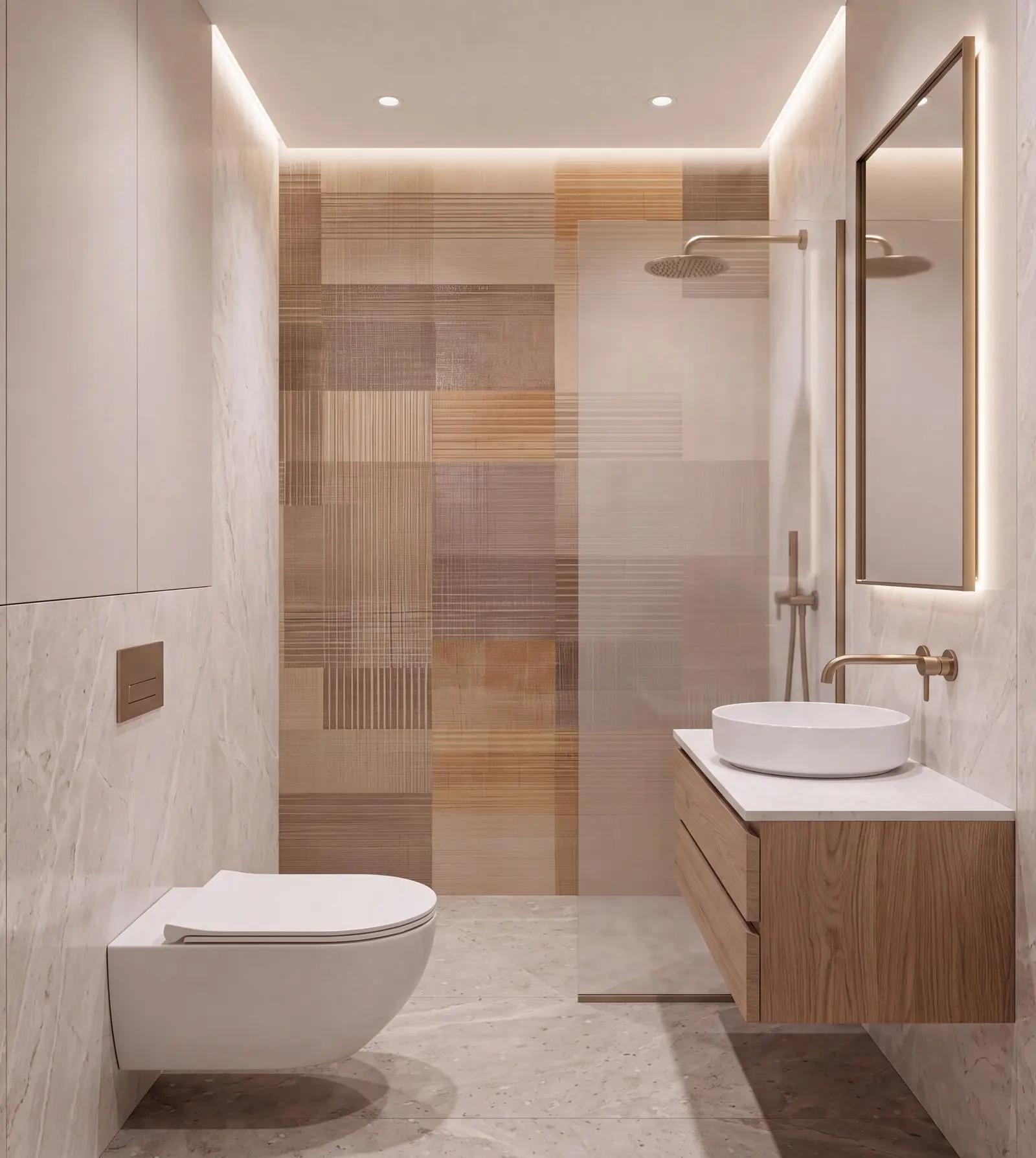 Geometric Beige Wallpaper Mural