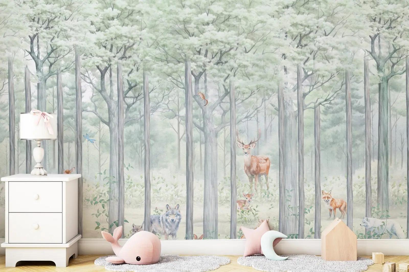 Woodland Animal Wallpaper Mural