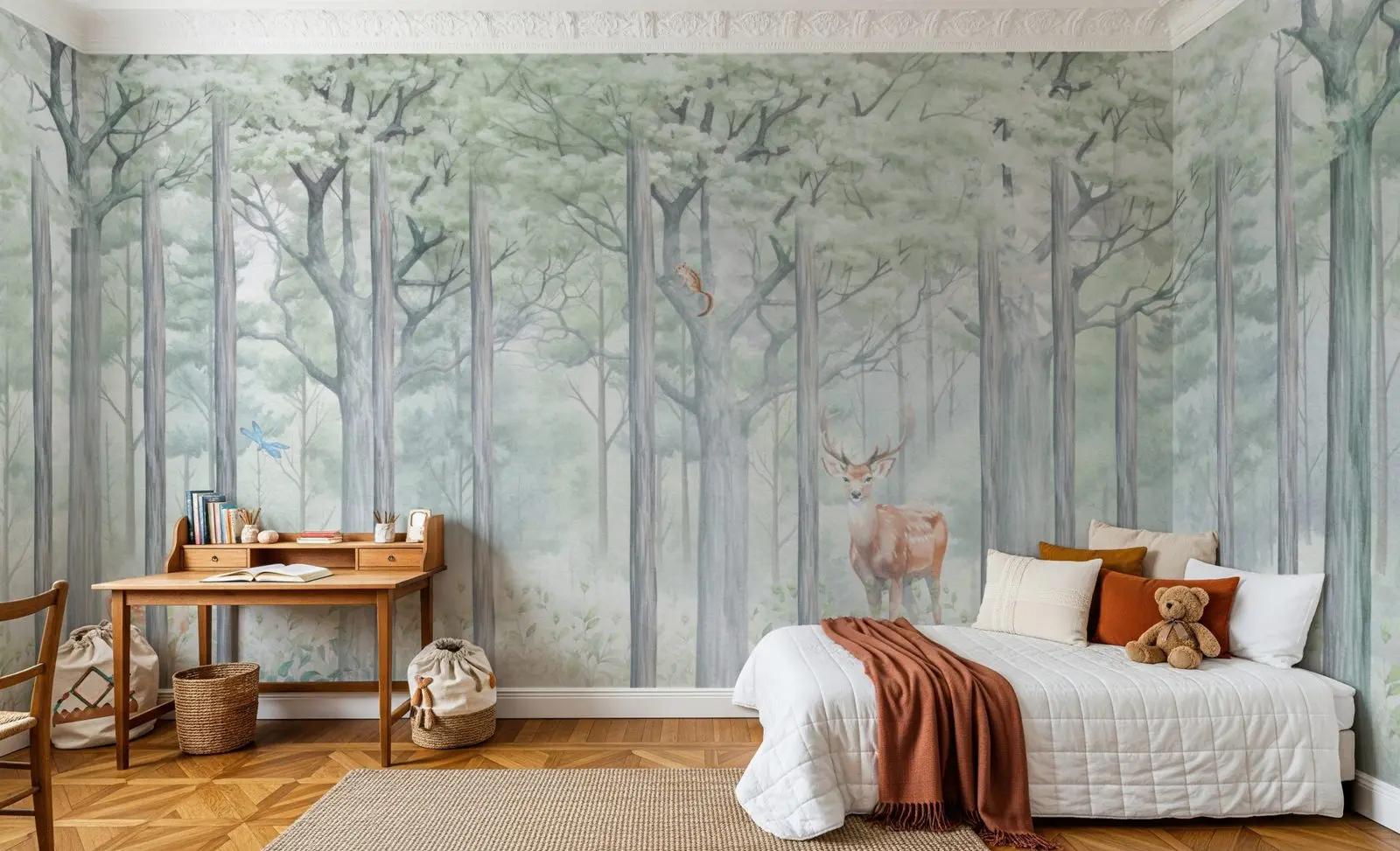 Woodland Animal Wallpaper Mural