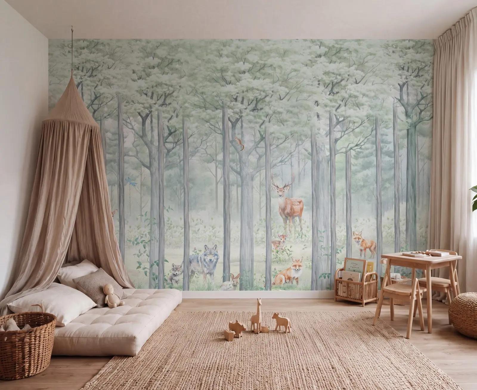 Woodland Animal Wallpaper Mural