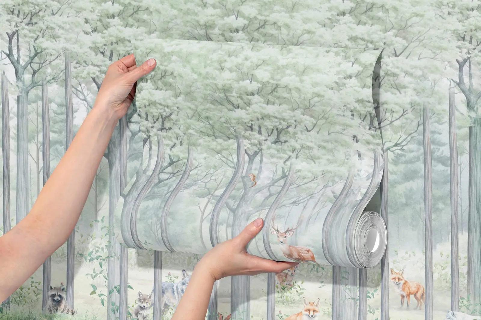 Woodland Animal Wallpaper Mural