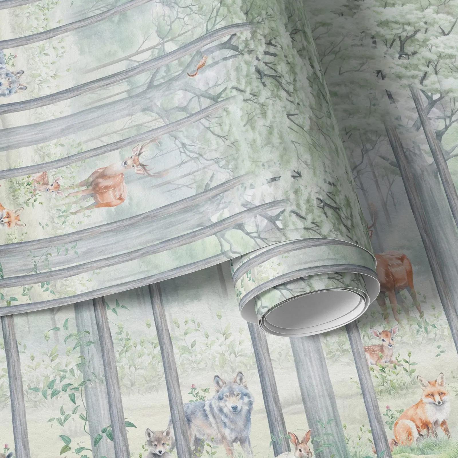 Woodland Animal Wallpaper Mural