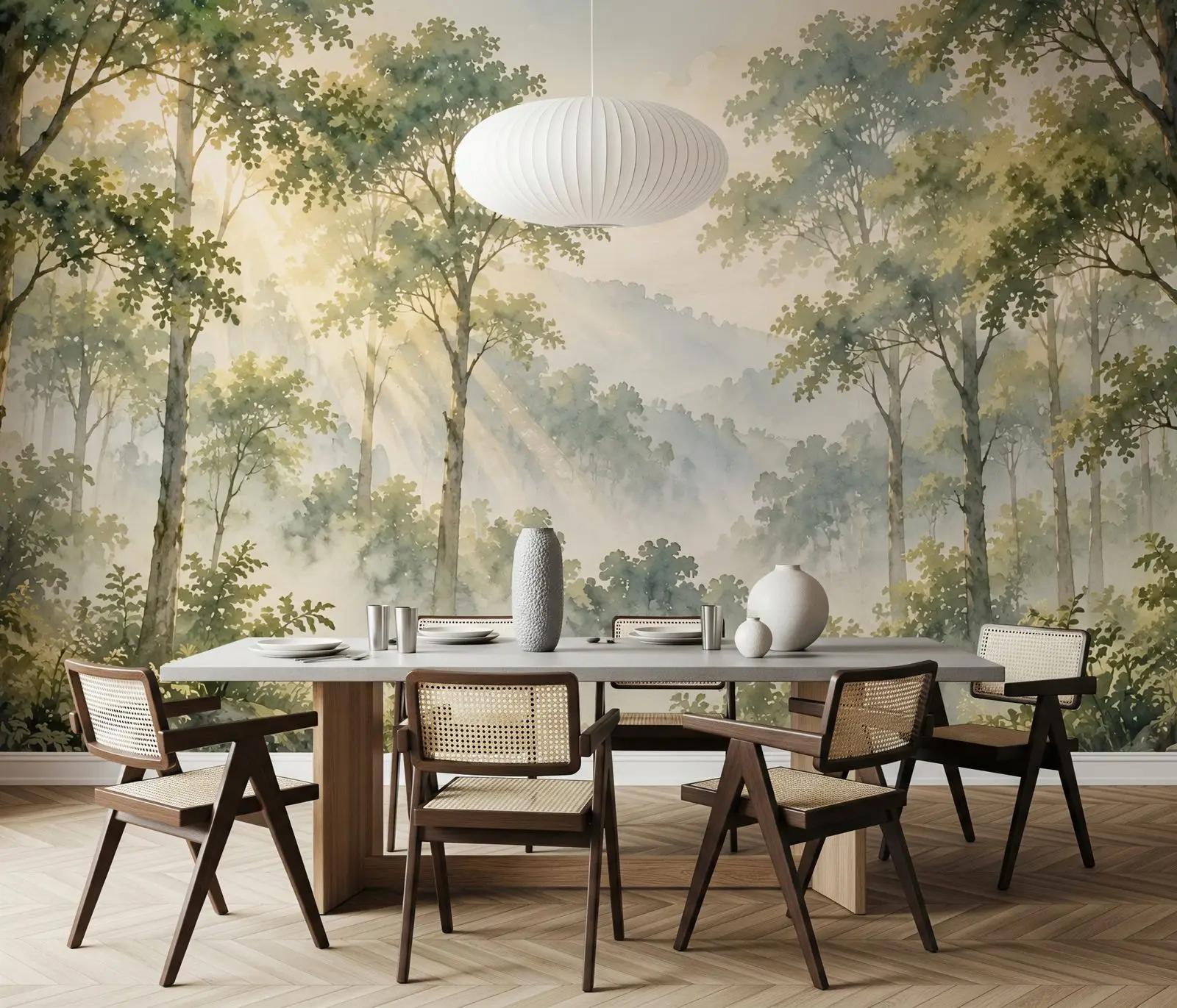 Watercolour Woodland Wallpaper Mural