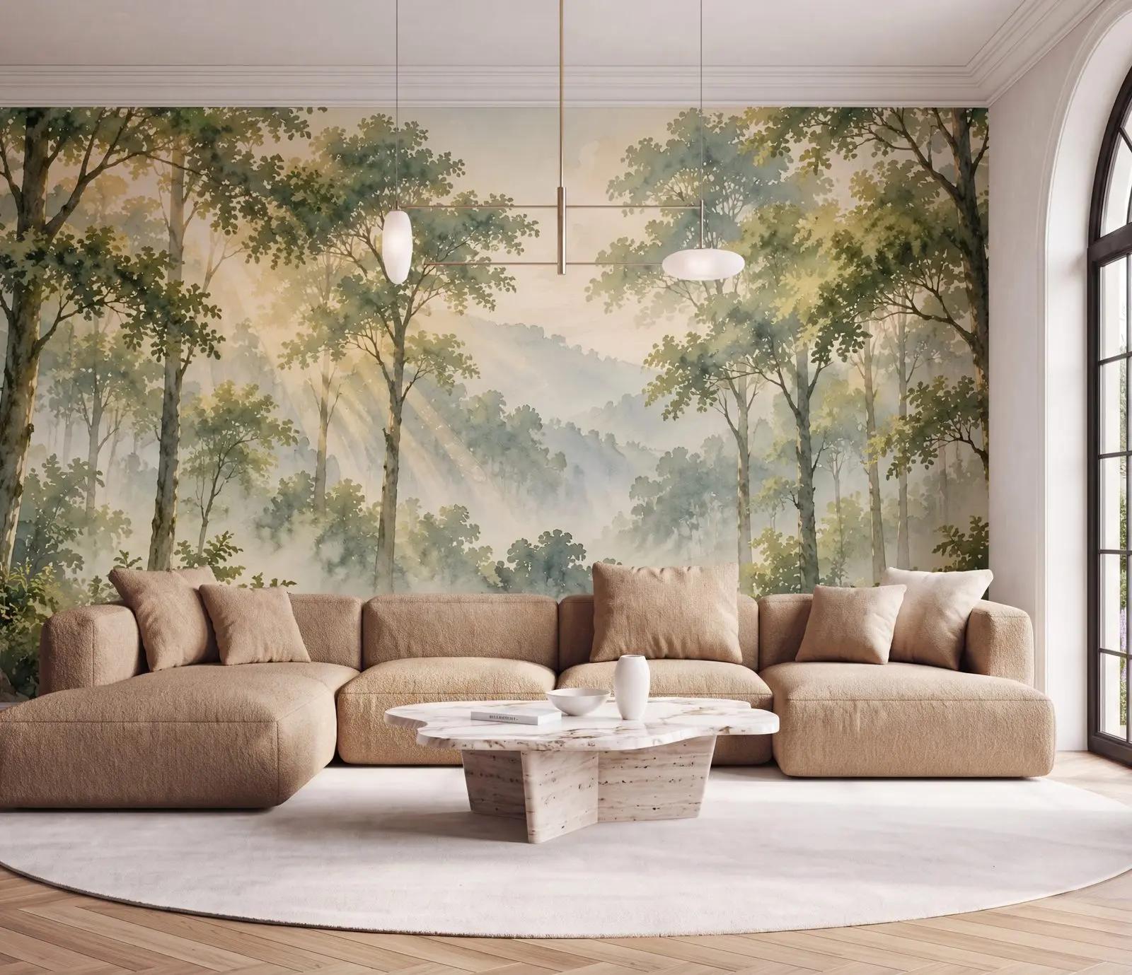 Watercolour Woodland Wallpaper Mural