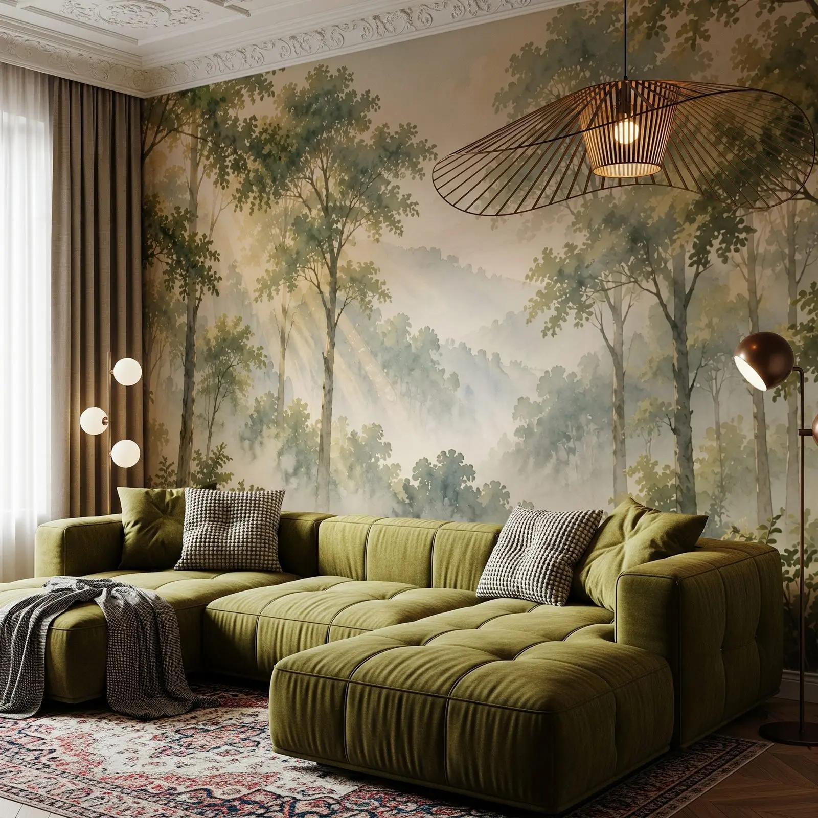 Watercolour Woodland Wallpaper Mural