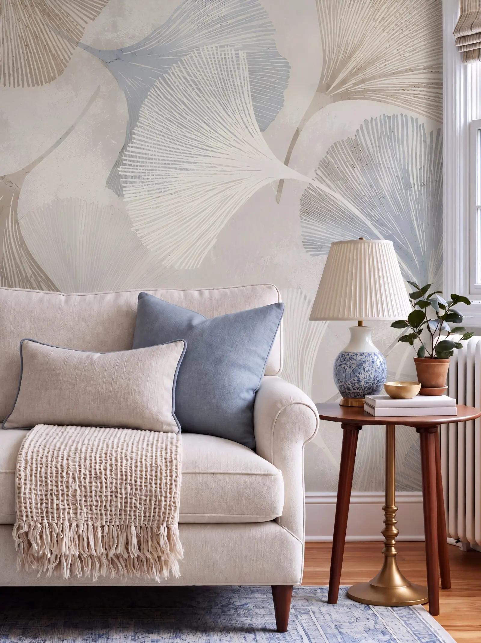 Ginkgo Leaf Wallpaper Mural