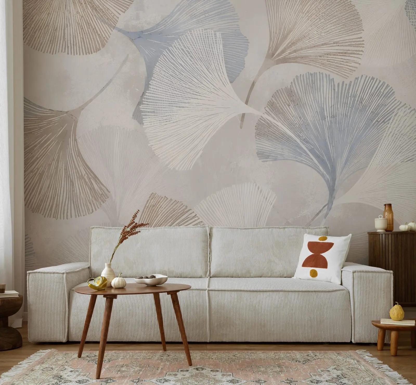 Ginkgo Leaf Wallpaper Mural