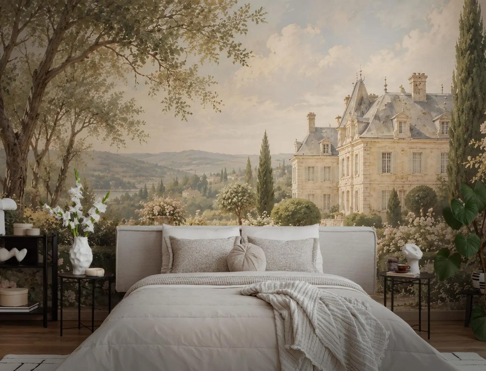 French Château Garden Wallpaper Mural