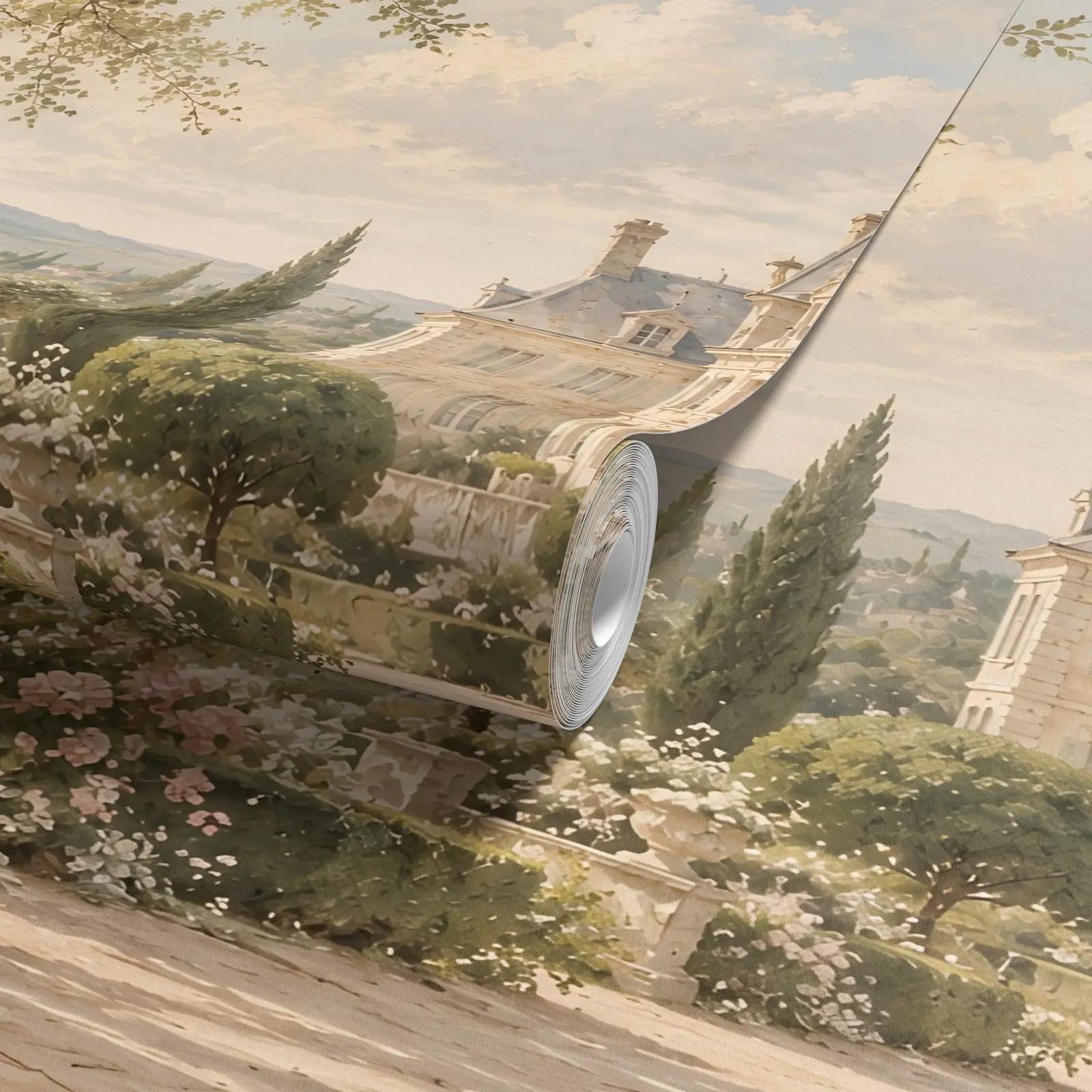 French Château Garden Wallpaper Mural