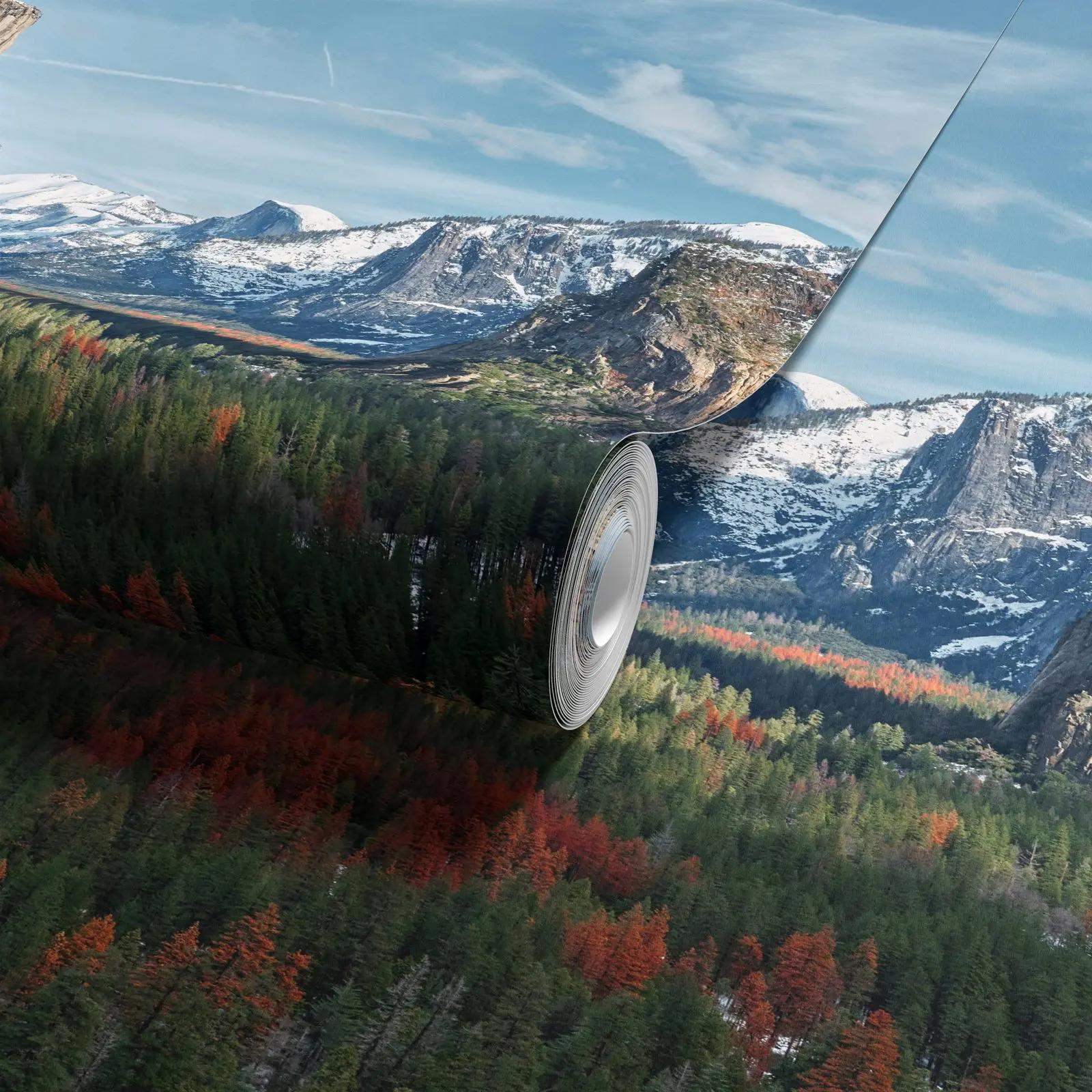 Snowy Mountain Valley Wallpaper Mural