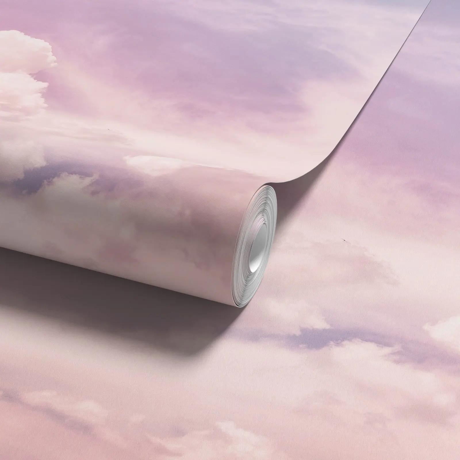 Pink Sky Cloud Wallpaper Mural
