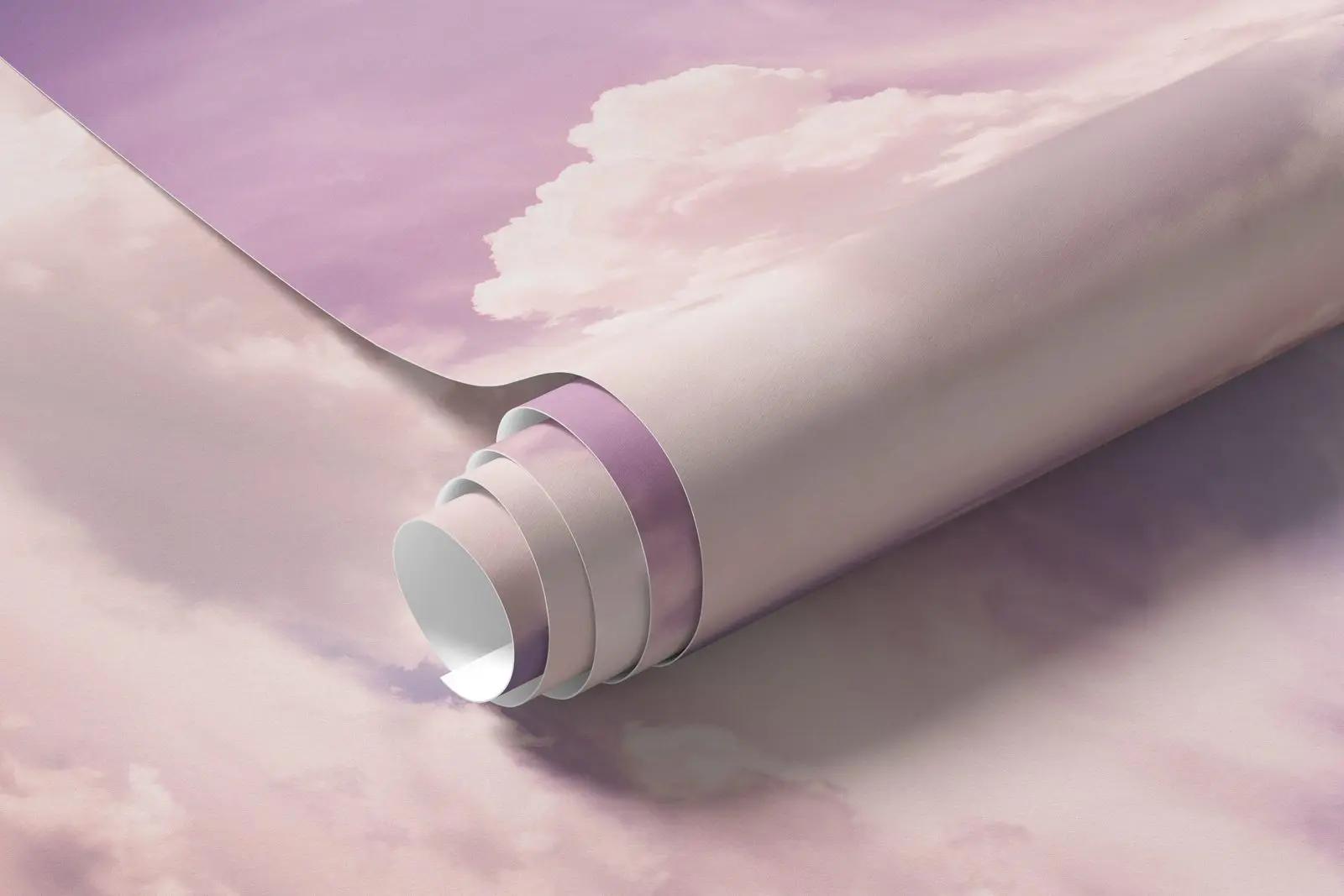 Pink Sky Cloud Wallpaper Mural