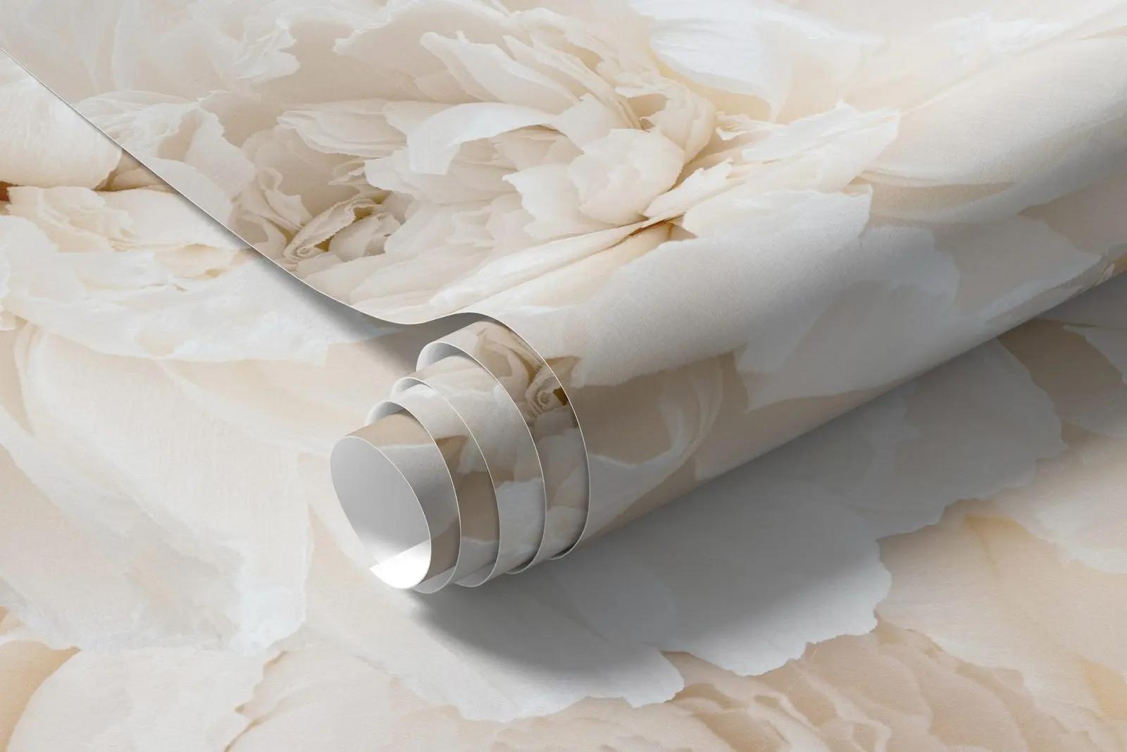 Ivory Peony Wall Mural