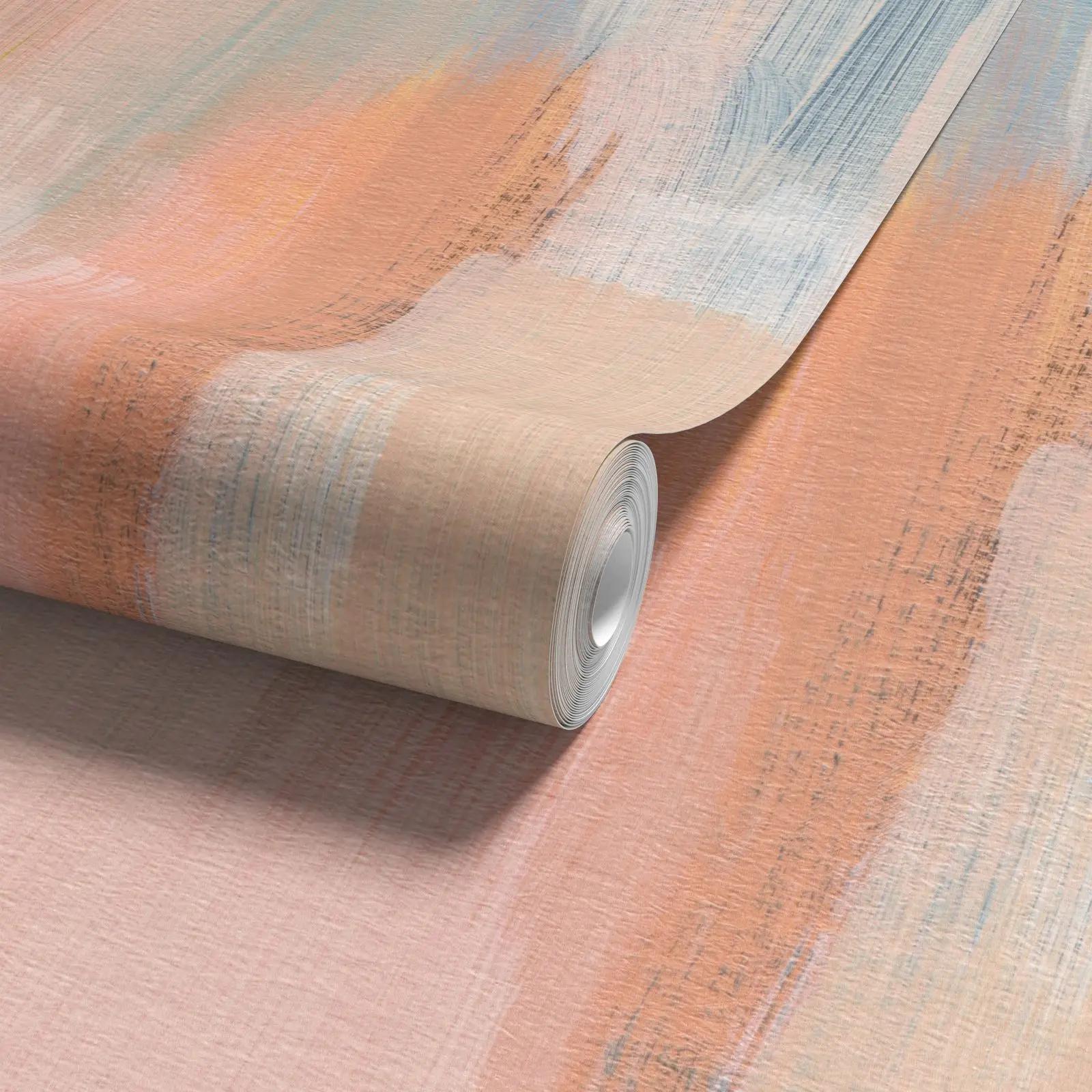Abstract Pink and Green Wallpaper Mural