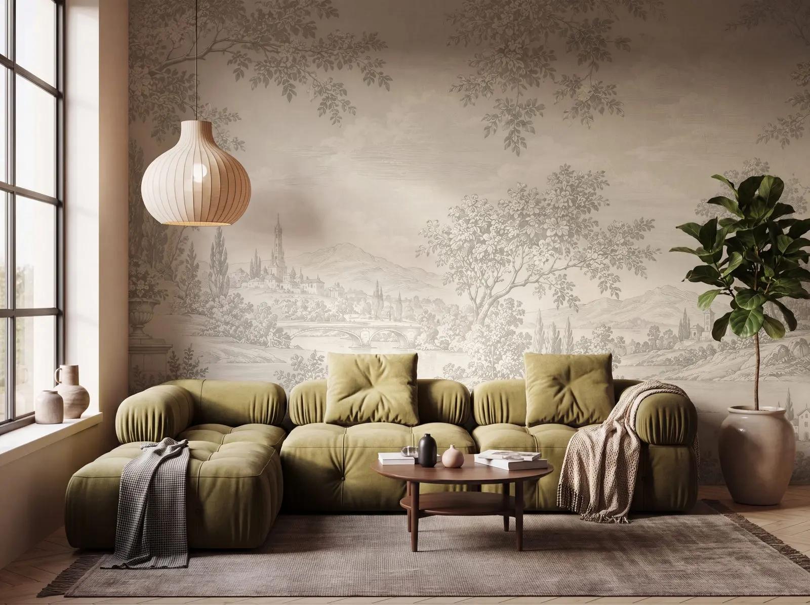 Italian Landscape Wallpaper Mural