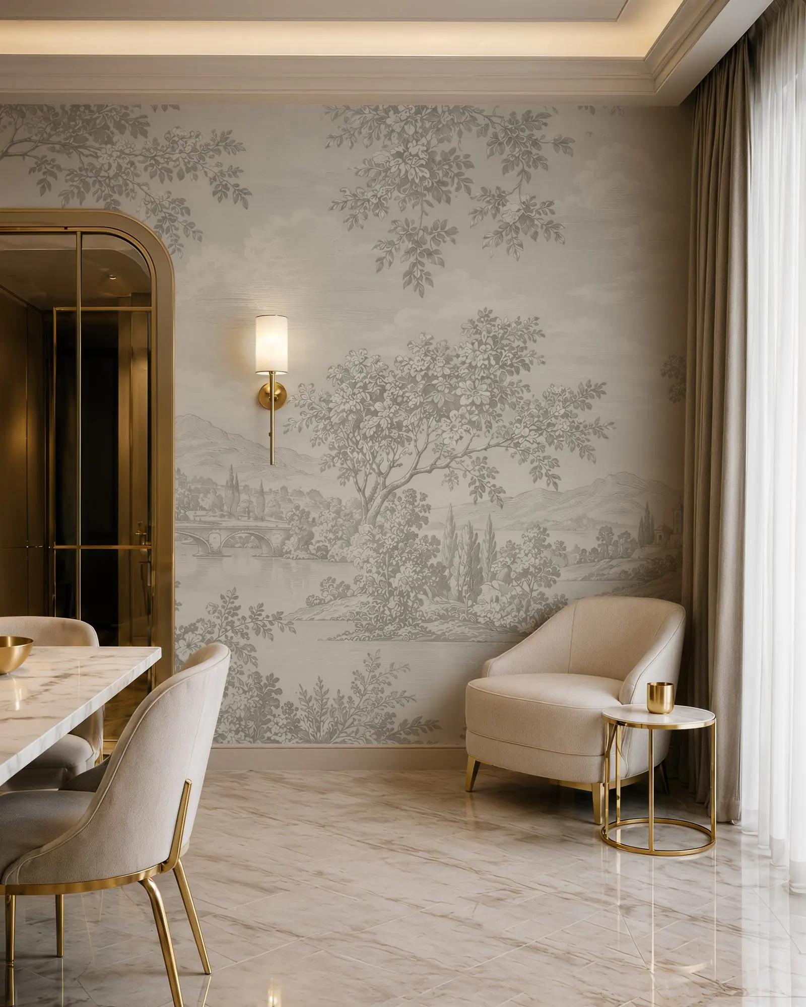 Italian Landscape Wallpaper Mural