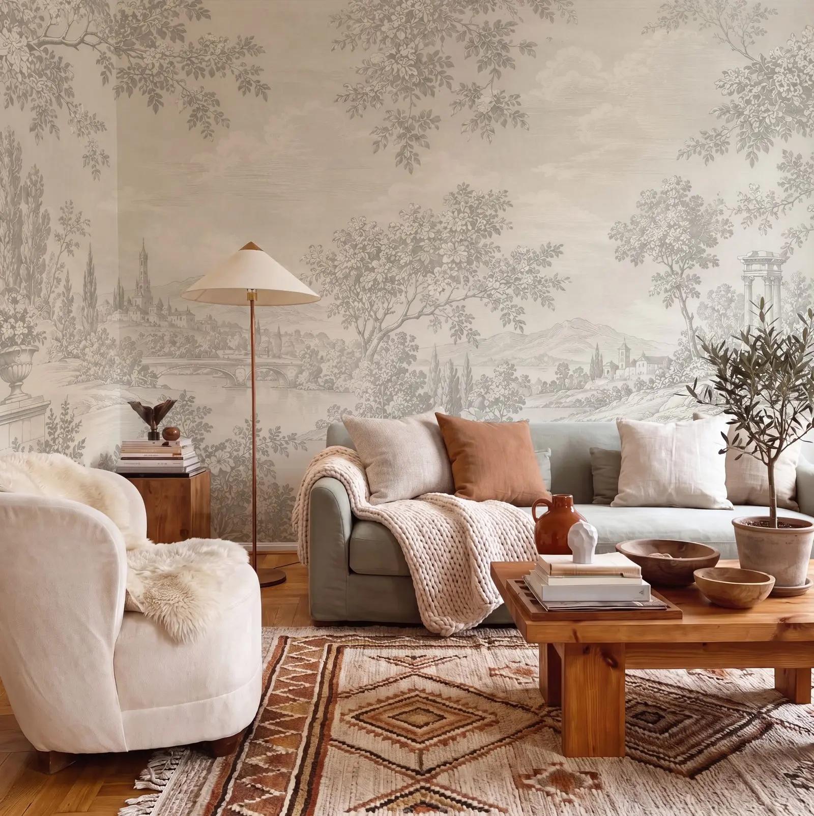 Italian Landscape Wallpaper Mural