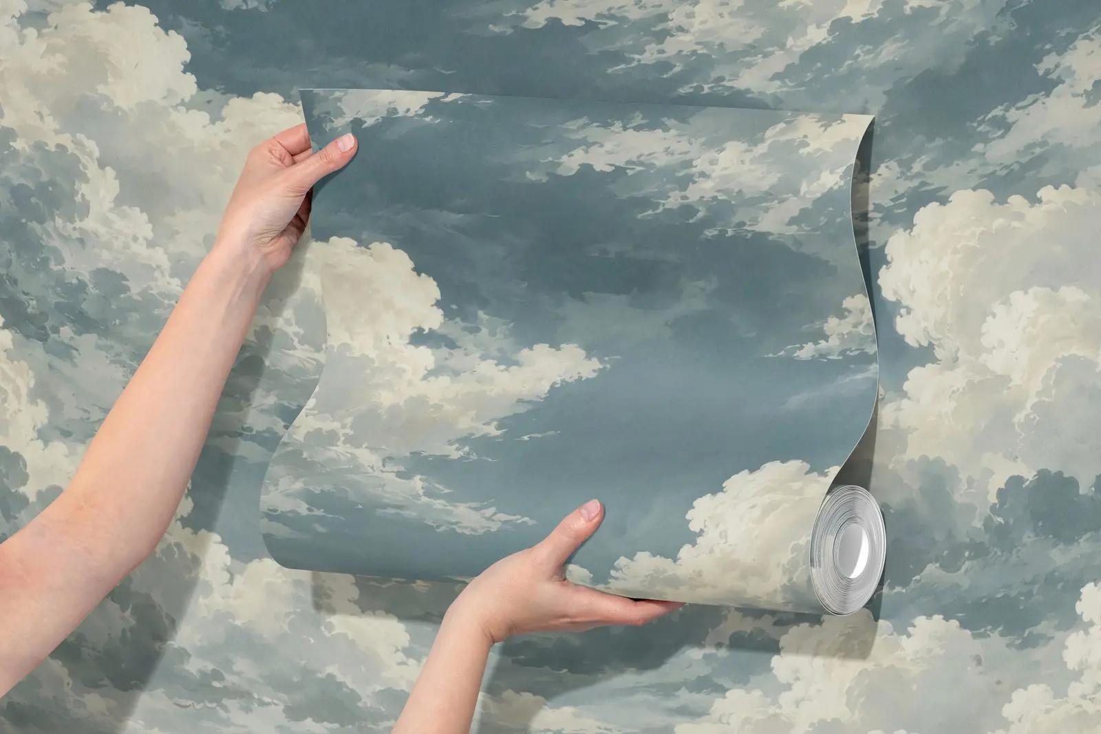 Blue Cloud Wallpaper Mural
