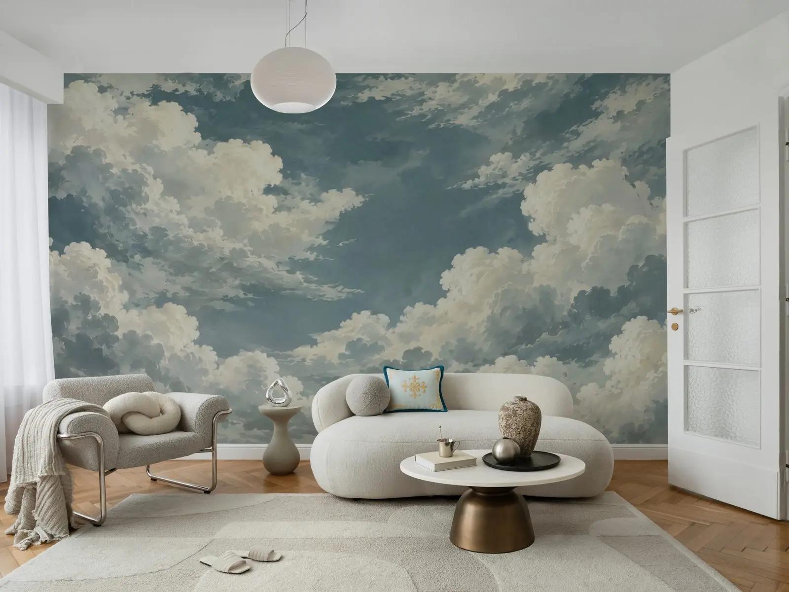 Blue Cloud Wallpaper Mural