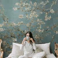 Van Gogh Almond Blossom Oil Paint Wallpaper Mural 3