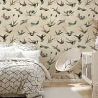 Antique Hummingbirds Wallpaper Mural 3