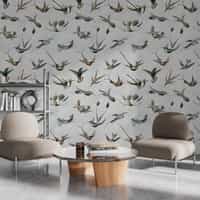 Antique Hummingbirds Wallpaper Mural 2