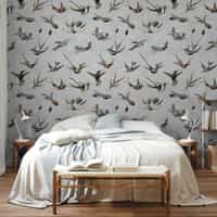 Antique Hummingbirds Wallpaper Mural 3