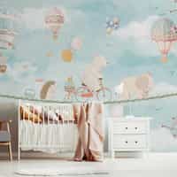 Cute Animal Convoy with Hot Air Balloons 1