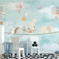 Cute Animal Convoy with Hot Air Balloons 2