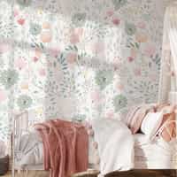 Delicate Floral Bloom Wallpaper Mural 1