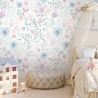 Delicate Floral Bloom Wallpaper Mural 1